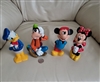 Disney rubber squeeze duck vintage toys set of 4