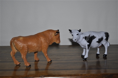 Rubber farm animals toys or decor 1999