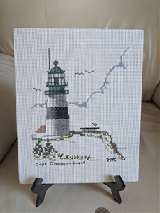 Needlework Lighthouse display cross stitch decor