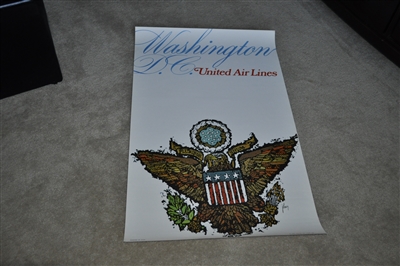 Washington D C Air Lines 1967 poster Eagle emblem