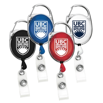 Carabiner Style Retractable Badge Reel