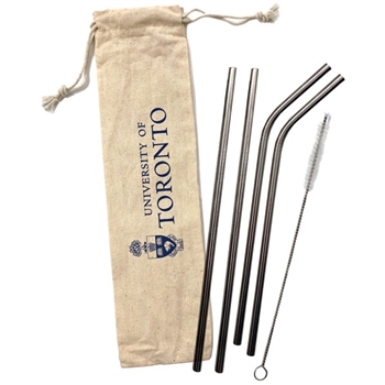 SD711 - 18/8 Stainless Steel Straw Set - 5 Piece