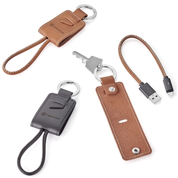 Nathan Leather Key Ring Charging Kit