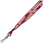 3/8" Screen Printed Lanyard - Tubular