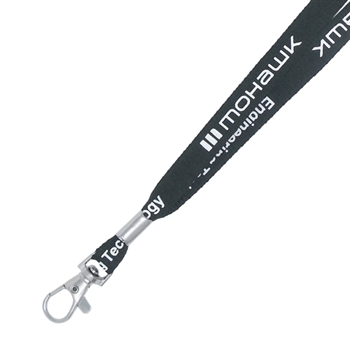 3/8" Screen Printed Lanyard - Flat