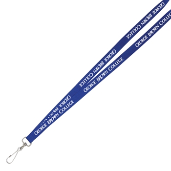 5/8" Screen Printed Lanyard - Flat