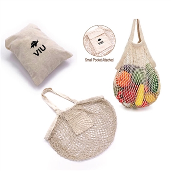 SL198 - Foldable Cotton Mesh Shopping Bag