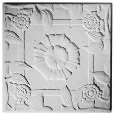 Spanish Rose Plaster Ceiling Tile