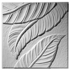 Palm Leaf Plaster Ceiling Tile