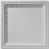 English Lamb's Tongue Blank Center Plaster Ceiling Tile