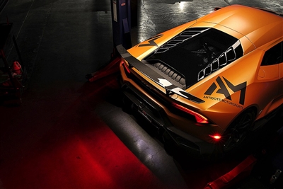 Vorsteiner Lamborghini Huracan Novara Edizione Aero Decklid Carbon Fiber PP 2x2 Glossy *May Effect Radio Reception*
