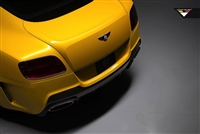 Vorsteiner Bentley Continental GT BR-10RS Aero Rear Bumper DVWP w/ Rear Diffuser Carbon Fiber PP 2x2 Glossy