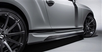 Vorsteiner Bentley Continental GT BR-10RS Aero Side Skirts Carbon Fiber PP 2x2 Glossy