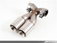 AWE Tuning Optional Porsche 987 Cayman/S, Boxster/S Muffler Tip Set - Polished Silver