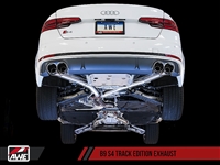 AWE Tuning Audi B9 S4 Track Edition Exhaust - Non-Resonated (Chrome Silver 90mm Tips)