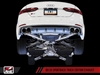 AWE Audi B9 S5 Sportback Track Edition Exhaust - Non-Resonated (Silver 90mm Tips)