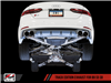 AWE Track Edition Exhaust for Audi B9 S5 Sportback - Non-Resonated - Carbon Fiber Tips