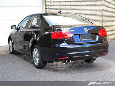 AWE Tuning MK6 Jetta TDI Touring Edition Exhaust - Silver Tips