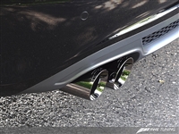 AWE Tuning B8 A4 2.0T Touring Edition Exhaust - Single Side, Diamond Black Tips