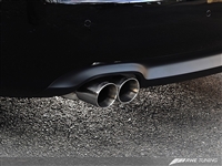 AWE Tuning B8 & B8.5 A5 2.0T Touring Edition Single Outlet Exhaust - Diamond Black Tips