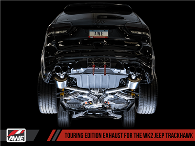 AWE Touring Edition Exhaust for Jeep Grand Cherokee SRT and Trackhawk - for use with stock tips