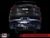 AWE Tuning (2013-2017) Focus ST Touring Edition Cat-back Exhaust - Non-Resonated - Chrome Silver Tips