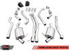 AWE Touring Edition Exhaust for Audi B9 RS 5 Coupe - Non-Resonated - Diamond Black RS-style Tips