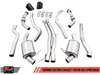 AWE Touring Edition Exhaust for B9 S5 Sportback - Resonated for Performance Catalyst - Diamond Black 90mm Tips