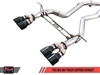 AWE Tuning BMW F8X M3/M4 Resonated Track Edition Exhaust -- Chrome Silver Tips (90mm)