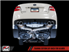 AWE Touring Edition Exhaust for 2015+ VA WRX Sedan - Chrome Silver Quad Tips (102mm)