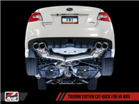 AWE Touring Edition Exhaust for 2015+ VA WRX Sedan - Chrome Silver Quad Tips (102mm)