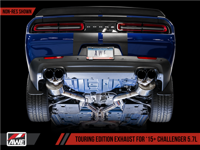 AWE Touring Edition Exhaust for 15+ Challenger 5.7 - Resonated