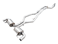 AWE Non-Resonated Touring Edition Exhaust for G20 M340i - OE Tips