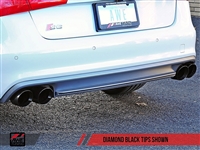 AWE Tuning Audi S7 4.0T Touring Edition Exhaust - Diamond Black Tips