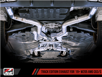 AWE Track Edition Exhaust System for 2019+ Mercedes-Benz W205 AMG C63/S Coupe (no tips)