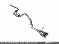 AWE Tuning VW MK7 Golf SportWagen Track Edition Exhaust with Diamond Black Tips (90mm)