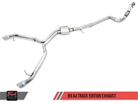 AWE Tuning B9 A4 Track Edition Exhaust, Dual Outlet - Chrome Silver Tips (includes DP)