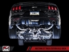 AWE S550 Mustang GT Axle-back Exhaust - Track Edition (Chrome Silver Tips)