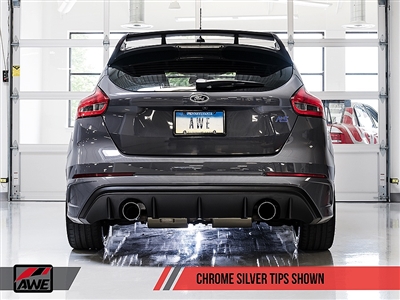 AWE (2016-2017) Ford Focus RS Track Edition Exhaust - Chrome Silver Tips