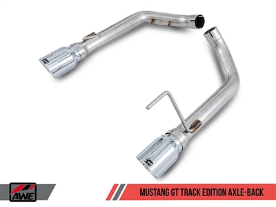 AWE S550 Mustang GT Axle-back Exhaust - Track Edition (Diamond Black Tips)