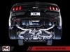 AWE S550 Mustang GT Cat-back Exhaust - Track Edition (Diamond Black Tips)