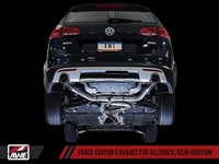 AWE Track Edition Exhaust for VW Golf Alltrack / Sportwagen 4Motion - Diamond Black Tips