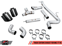 AWE Track Edition Exhaust for Audi MK3 TT RS - Diamond Black RS-style Tips