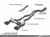 AWE Tuning BMW F8X M3/M4 Non Resonated SwitchPath Exhaust -- Chrome Silver Tips (90mm)