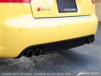 AWE Tuning RS4 Track Edition Exhaust - Diamond Black Tips