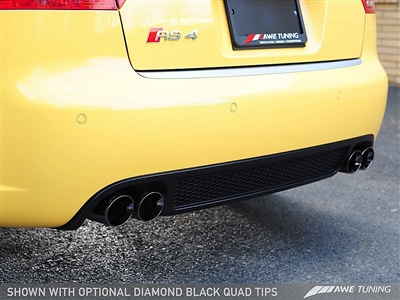 AWE Tuning RS4 Track Edition Exhaust - Diamond Black Tips