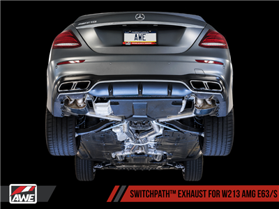 AWE SwitchPath Exhaust for W213 AMG E63/S Sedan / Wagon (for Non-AMG Performance Exhaust Cars)