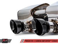 AWE Tuning 991.2 Carrera / S SwitchPath Exhaust for PSE Cars - Chrome Silver Tips