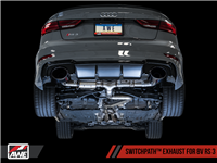 AWE SwitchPath Exhaust for Audi 8V RS 3 - Diamond Black RS-style Tips