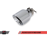 AWE Tuning Audi B7 A4 3.2L Track Edition Dual Tip Exhaust -- Polished Silver Tips